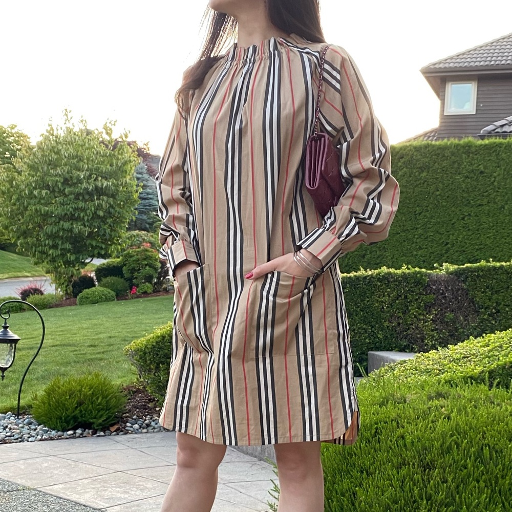 Burberry striped cotton dress - Picture 8 of 9